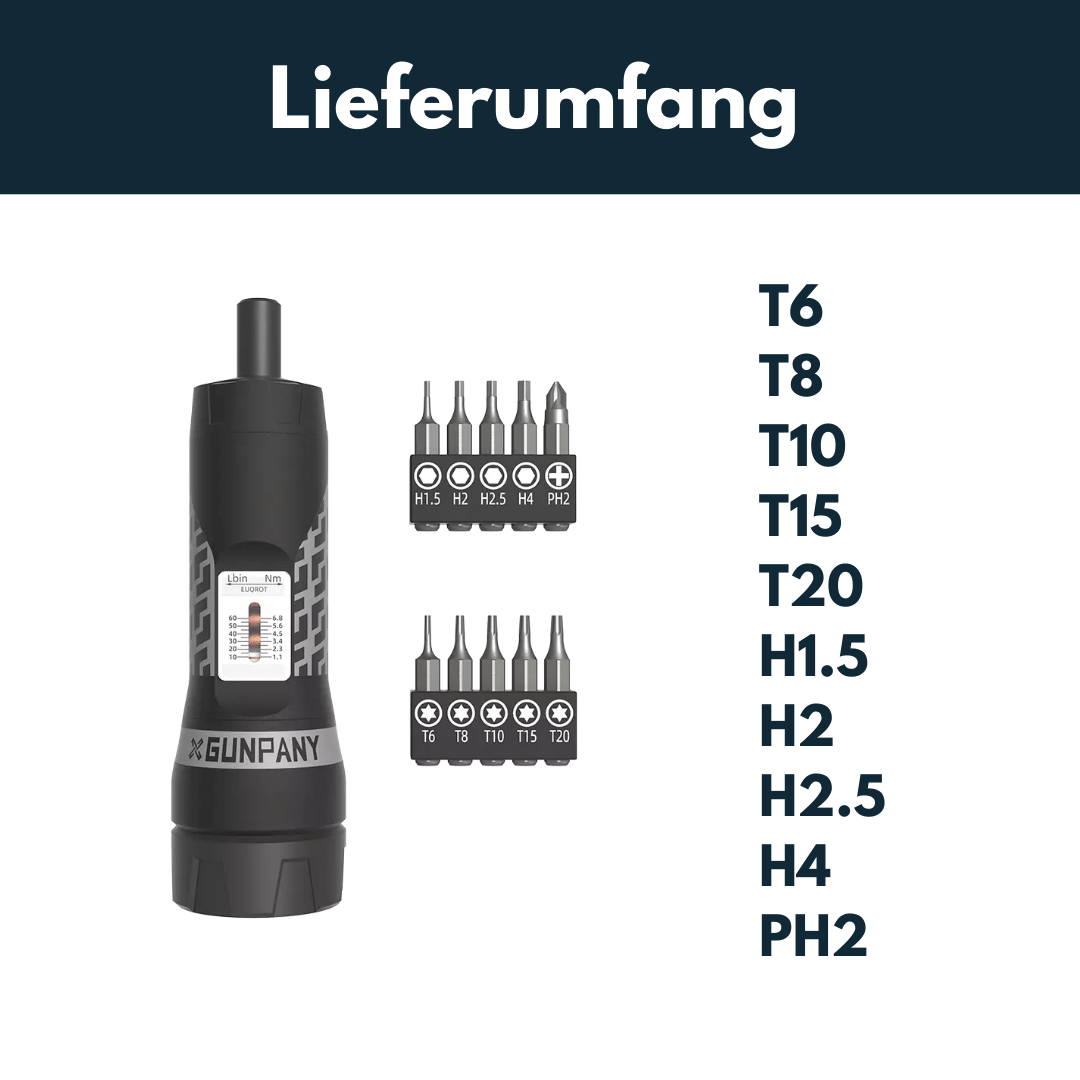 Vector Optics SCTK-04 Drehmoment-Schraubenzieher 1,1-6,8Nm
