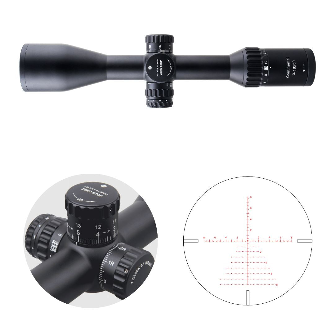 Vector Optics SCOL-53 Continental X6 3-18x50SFP Tactical Vector Optics