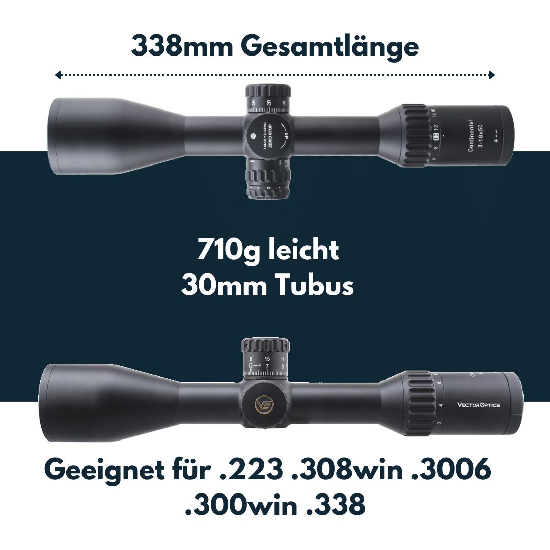 Vector Optics SCOL-53 Continental X6 3-18x50SFP Tactical Vector Optics