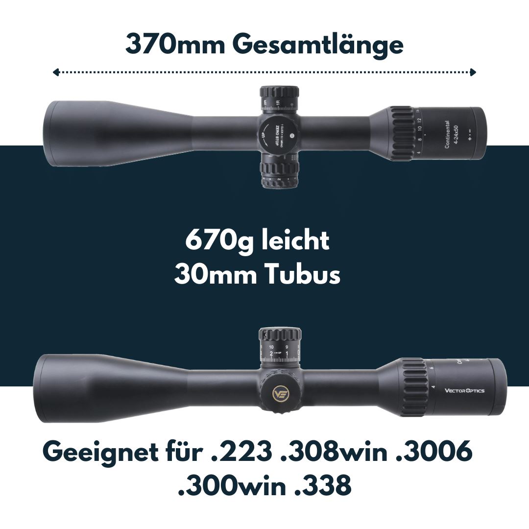 Vector Optics SCOL-54 Continental X6 4-24x50SFP Tactical Vector Optics