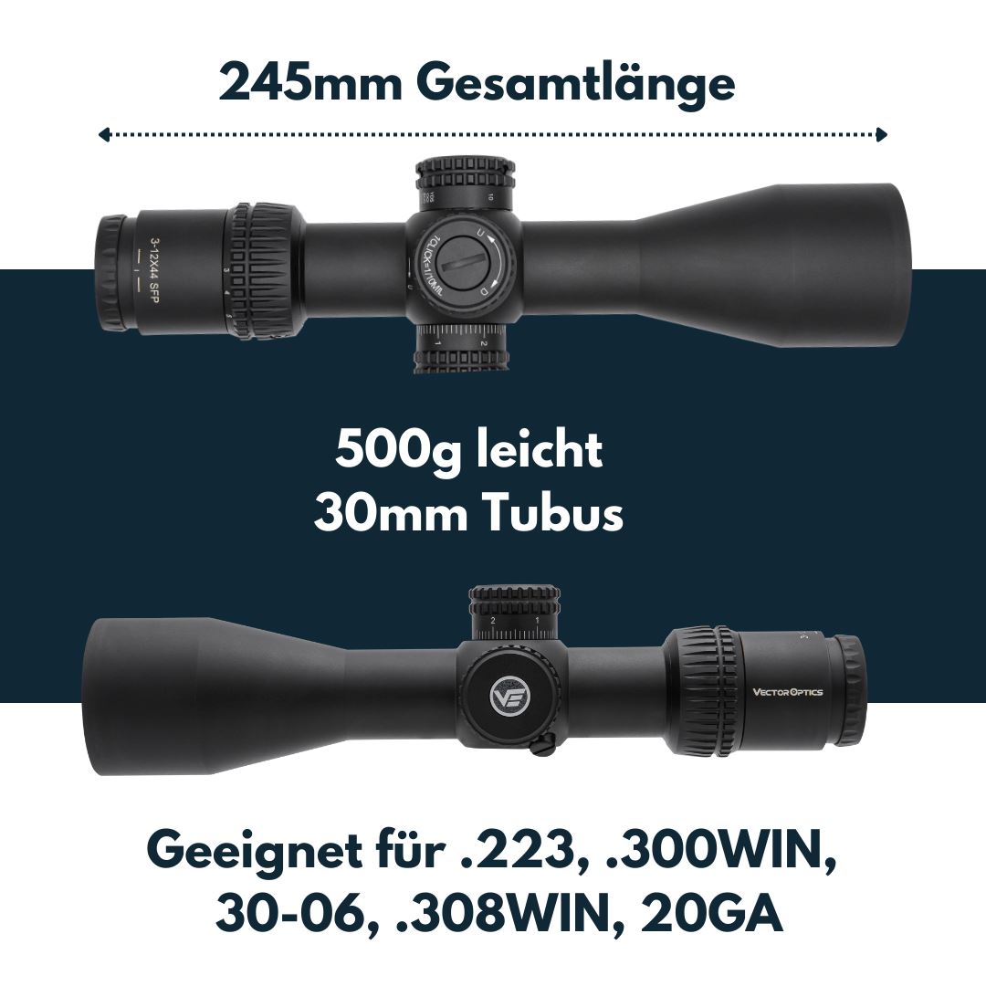 Vector Optics SCOM-24 Veyron 3-12x44SFP Zielfernrohr Vector Optics