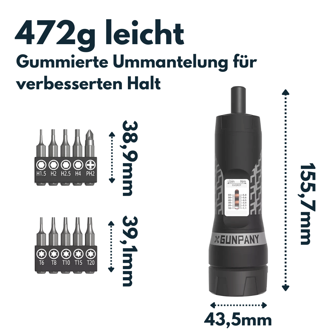 Vector Optics SCTK-04 Drehmoment-Schraubenzieher 1,1-6,8Nm