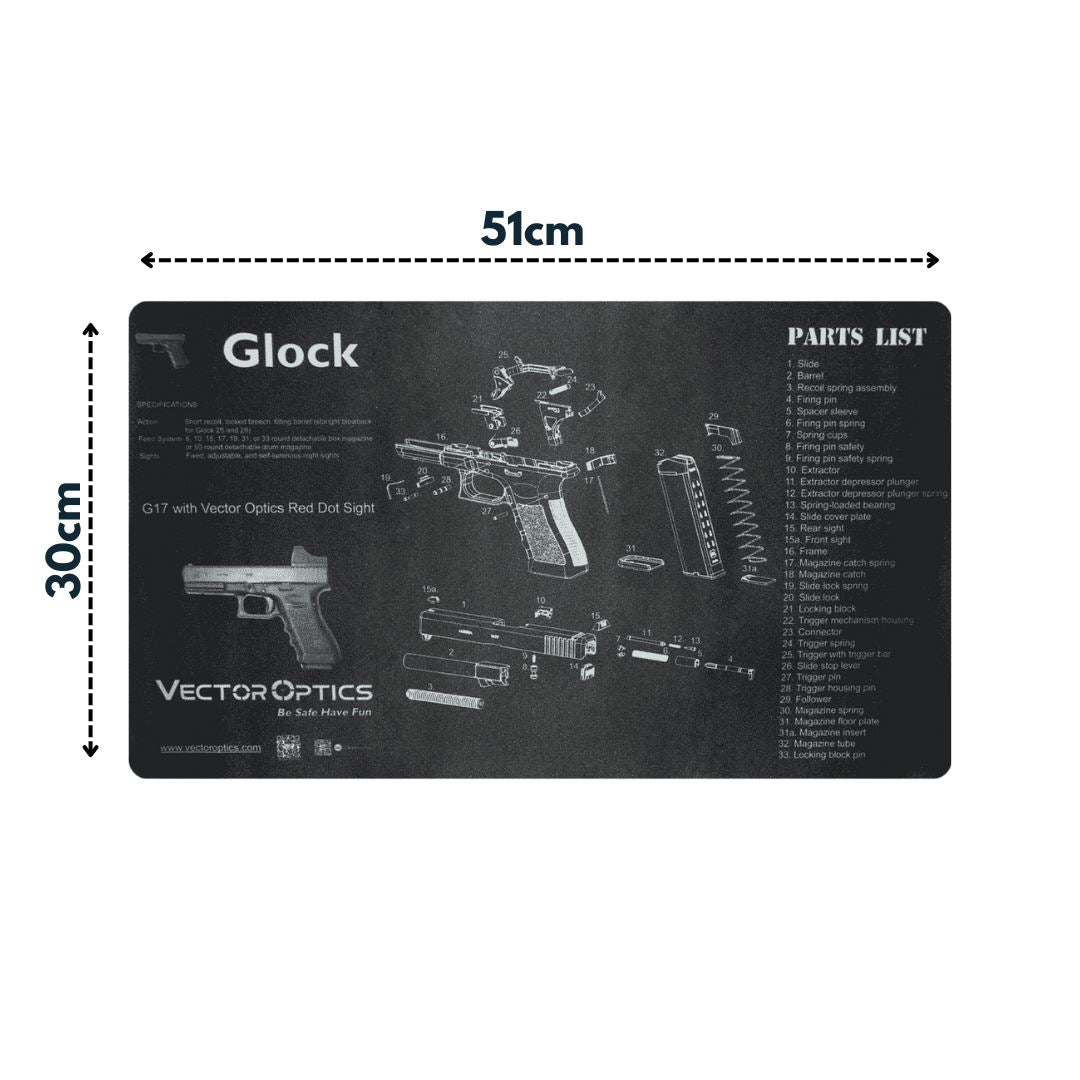 Vector Optics SCBM-02 Glock Reinigungsmatte Waffenpflege Vector Optics