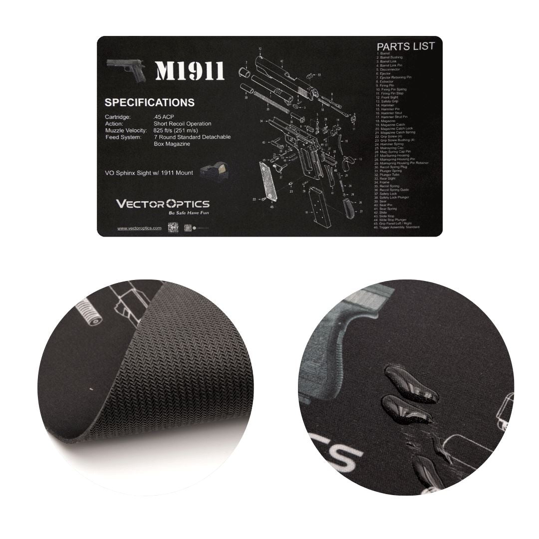 Vector Optics SCBM-03 M1911 Reinigungsmatte Waffenpflege Vector Optics