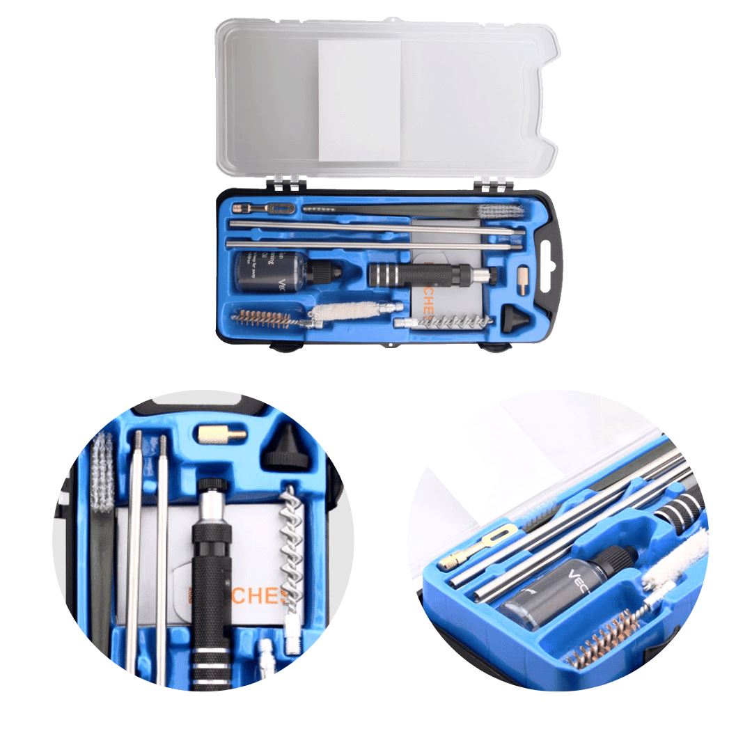 Vector Optics SCCK-10 Gunpany 19 Teile Waffenreinigungsset für Luftgewehre .177 und .22 Waffenpflege & Werkzeug Vector Optics