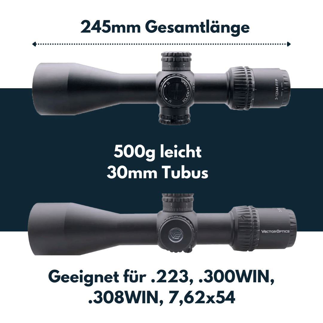 Vector Optics SCFF-21 Veyron 3-12x44FFP Zielfernrohr Vector Optics Shop