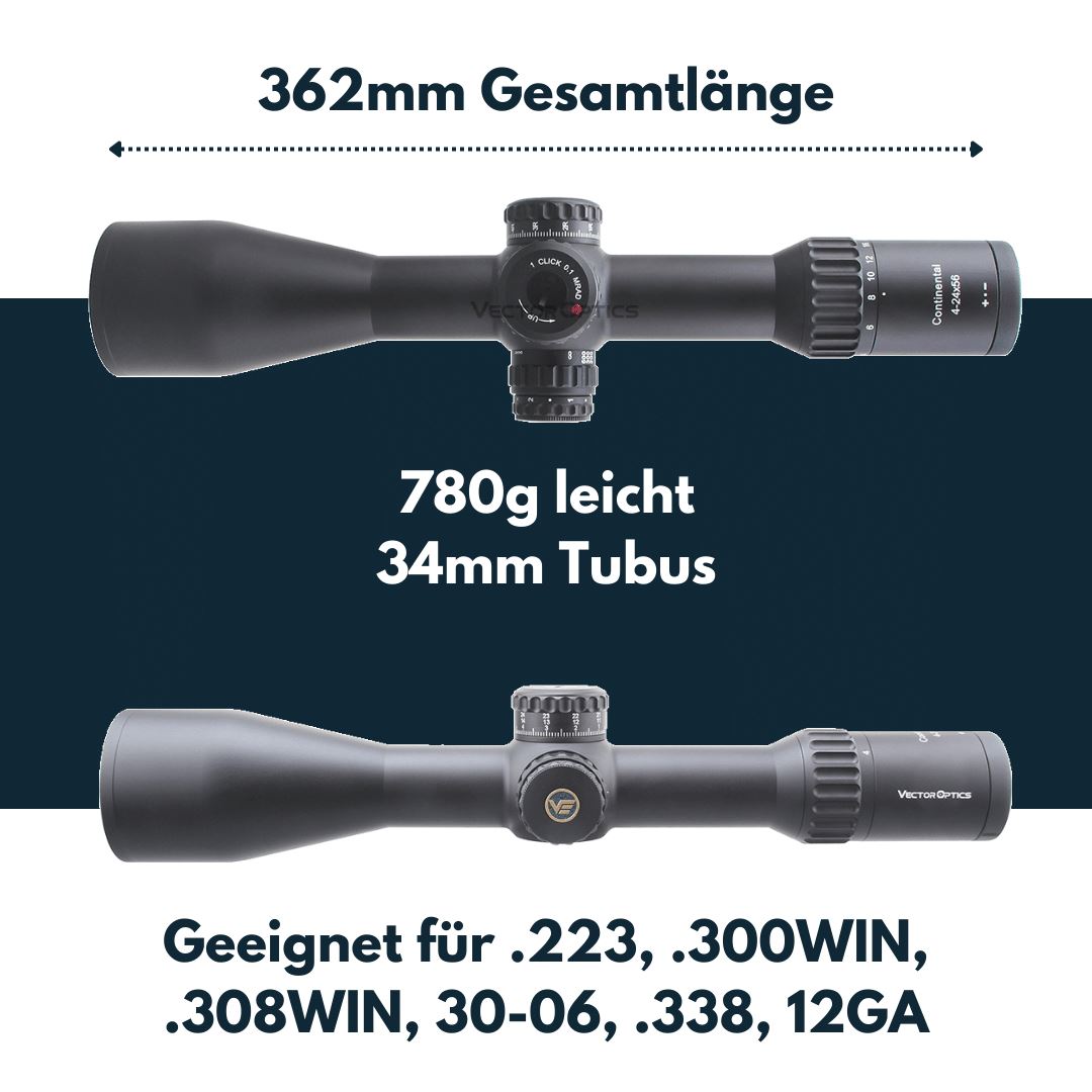 Vector Optics SCFF-40 Continental X6 4-24x56FFP VEC-MBR Zielfernrohr Vector Optics