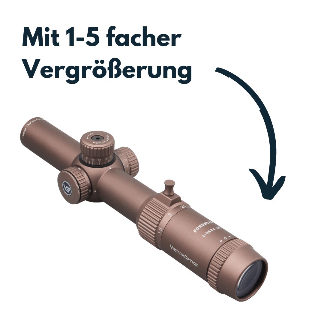 Vector Optics SCOC-32 Forester 1-5x24 GenII Coyote FDE Zielfernrohr Vector Optics