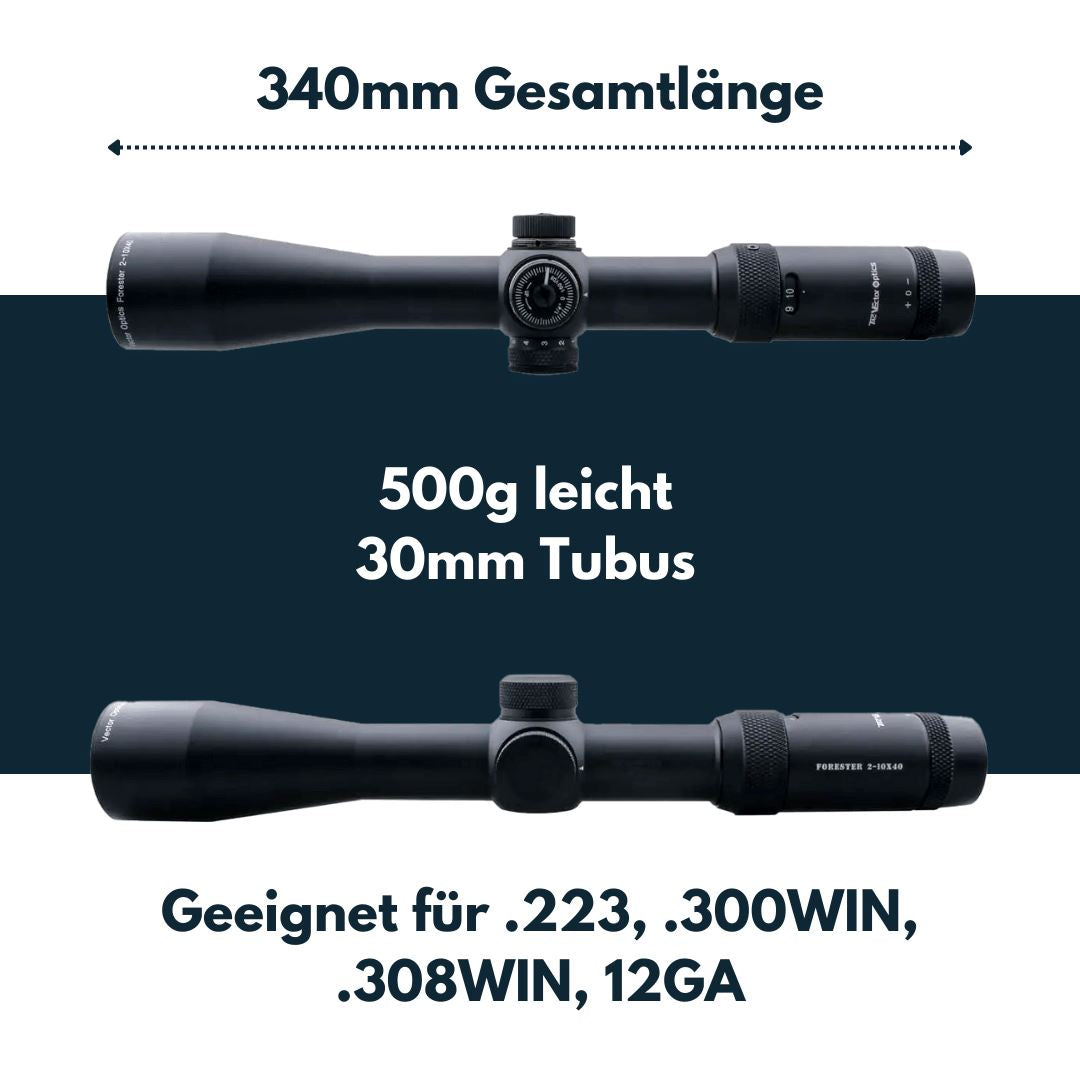 Vector Optics SCOM-02 Forester 2-10x40 Zielfernrohr Vector Optics