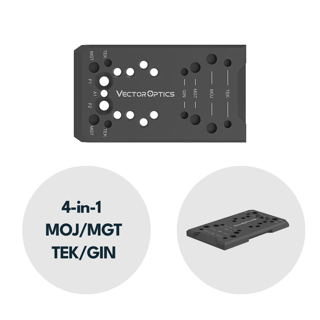 Vector Optics SCFRM-GK11 4in1 Glock Montage für Reflexvisiere mit MOJ ...