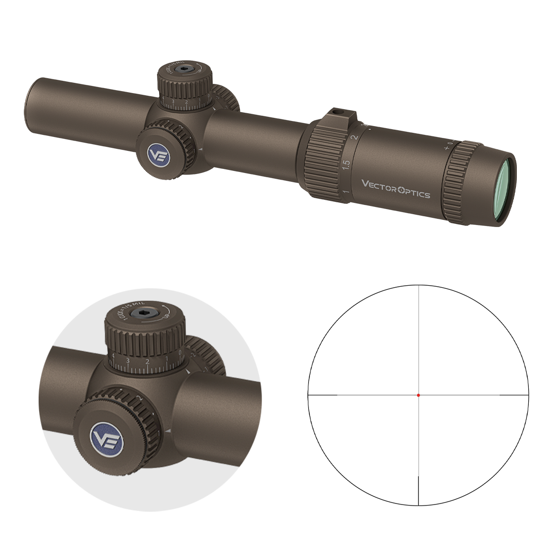 Vector Optics SCOC-55 Forester 1-5x24 FIBER FDE