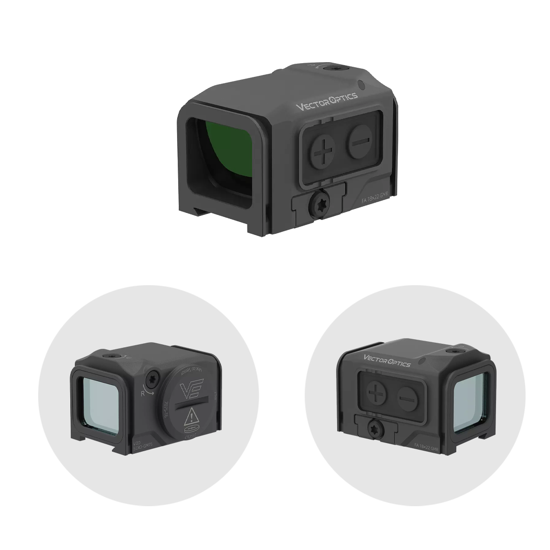 Vector Optics SCRD-GM75 Frenzy Plus FA 1x18x22 Enclosed Multi Reticle Green Dot