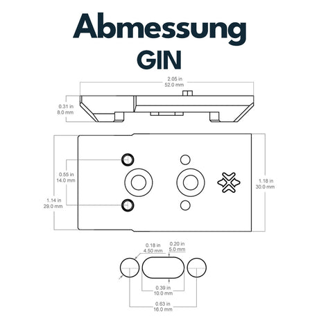 Vector Optics SCRA-GIN1 VAS GIN Footprint Adapter