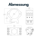 Vector Optics SCTM-52 X-Accu Montage für 34mm Tubus, 21mm Picatinny, h=28mm