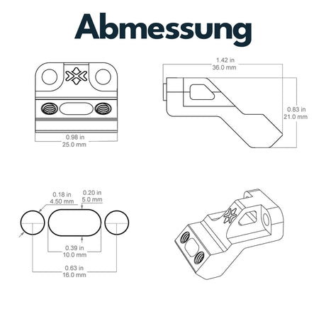 Vector Optics SCRA-SM7 VAS 45° Offset Adapter