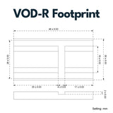 Vector Optics SCFRM-14 Montage mit VOD (Aimpoint) Footprint für 21mm Weaver, h=6mm