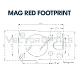 Vector Optics SCFRM-11 Montage aus Polymer mit MAG (SHIELD) Footprint, 21mm Picatinny, h=28mm