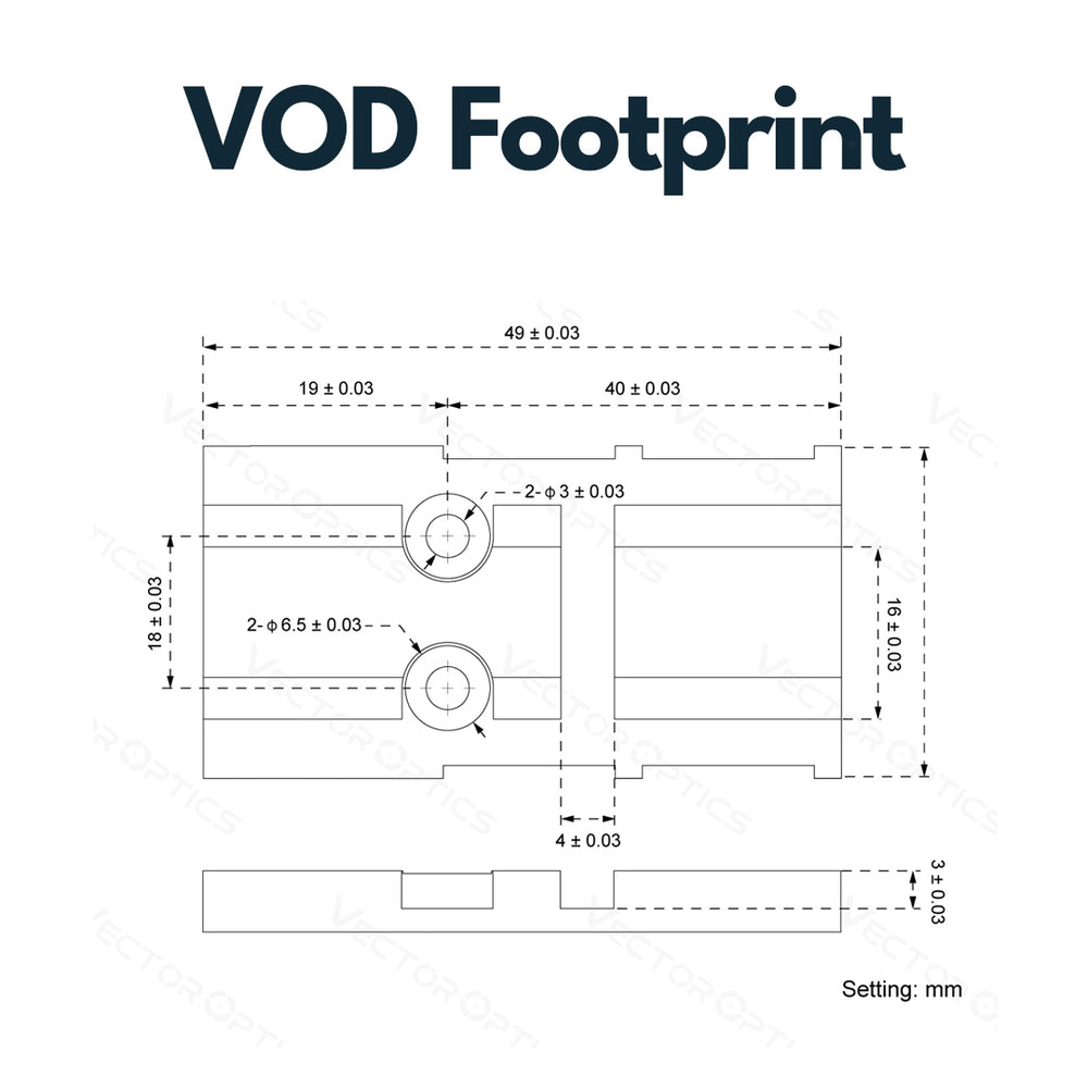 Vector Optics SCFRM-12 Glock MOS Adapter für VOD (Aimpoint) Footprint ...