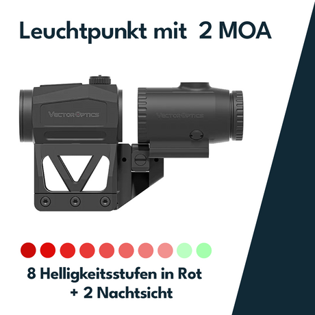 Vector Optics SCRMMK-01 Scrapper 1x25 MRT with Paragon 3x Magnifier Kit