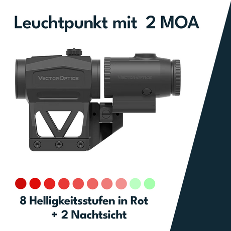 Vector Optics SCRMMK-02 Scrapper 1x29 MRT with Paragon 3x Magnifier Kit