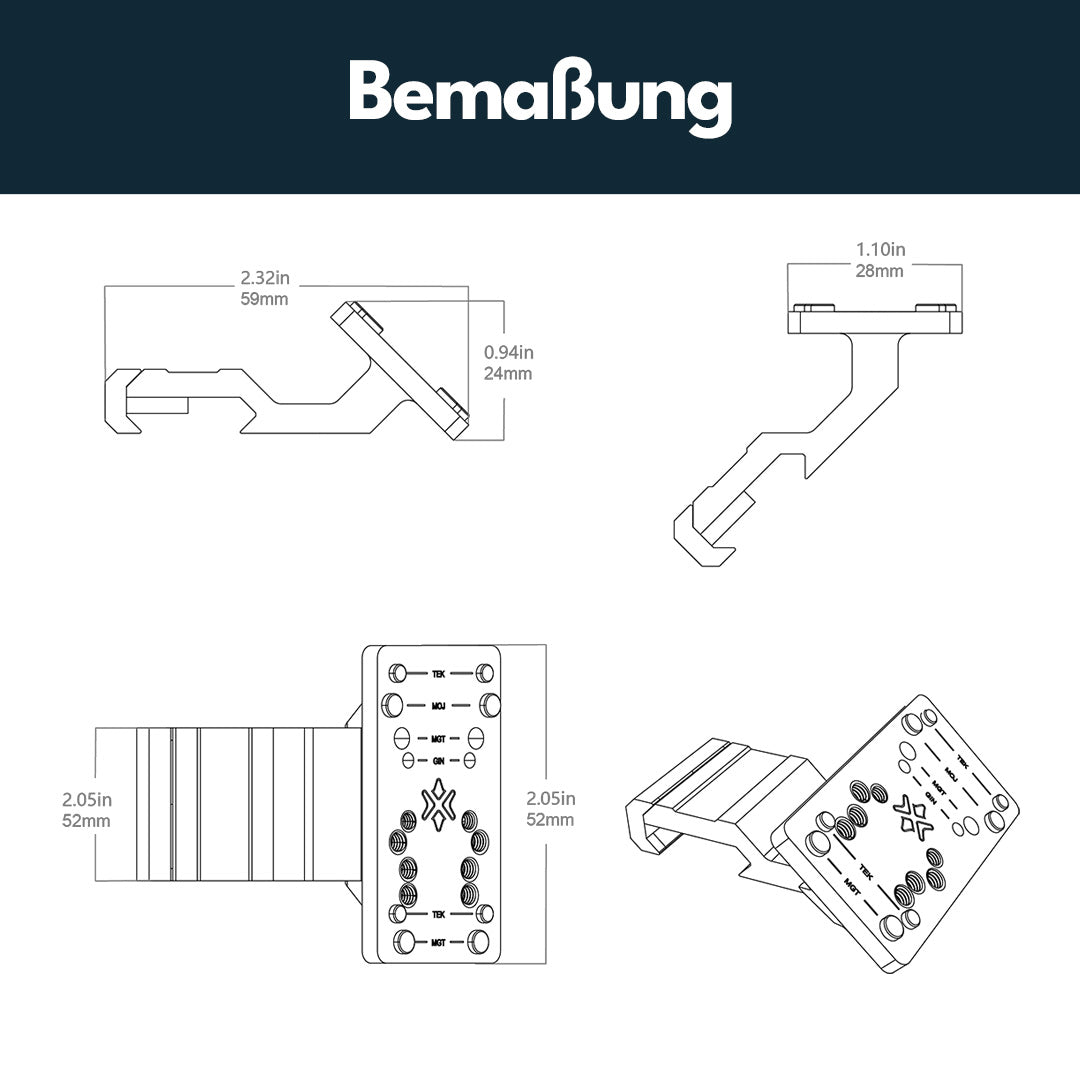 Vector Optics SCFRM-29 Universal 45° Offset Red Dot Sight Mount