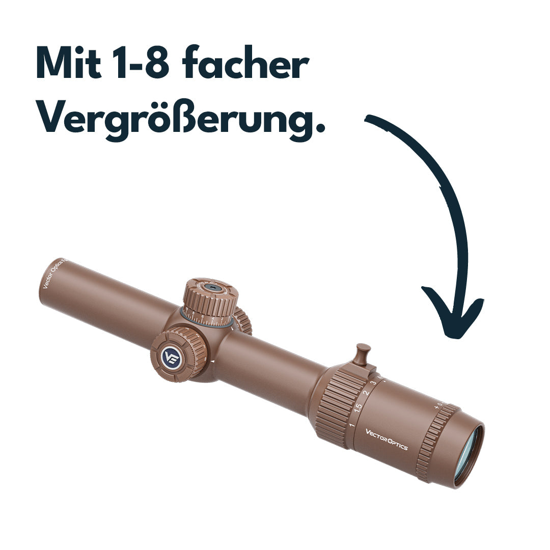 Vector Optics SCOC-39 Forester 1-8x24 SFP FDE