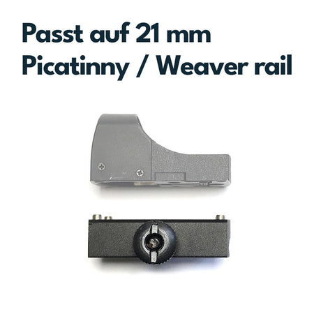 Vector Optics SCRDM-21 Montage für 21mm Picatinny Schiene passend für Mini-Reddot