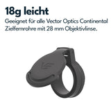 Vector Optics SCFC-M28 Aluminium Flip-Up Cap für Contintal Objektiv 28mm