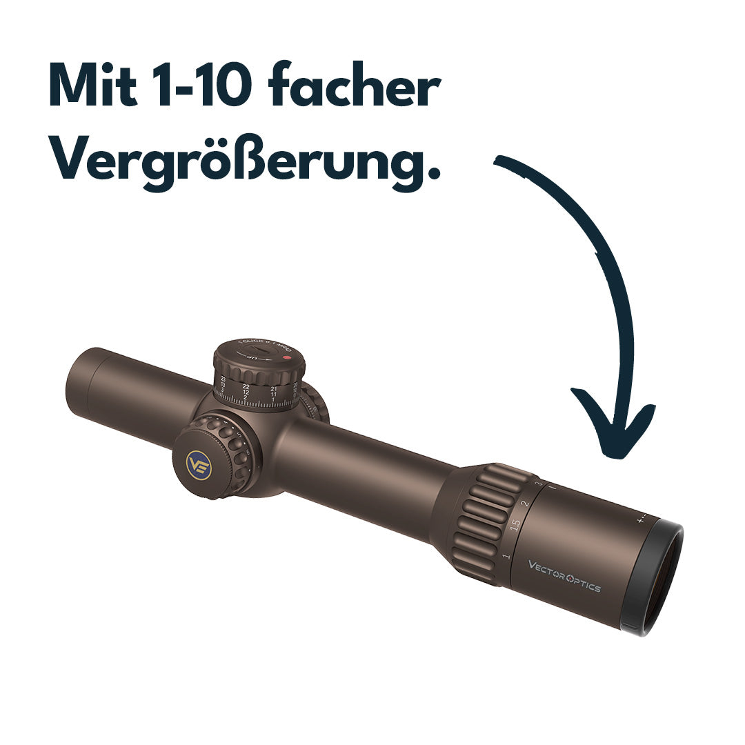 Vector Optics SCFF-68 Continental x10 1-10x28 ED RAR FDE MIL