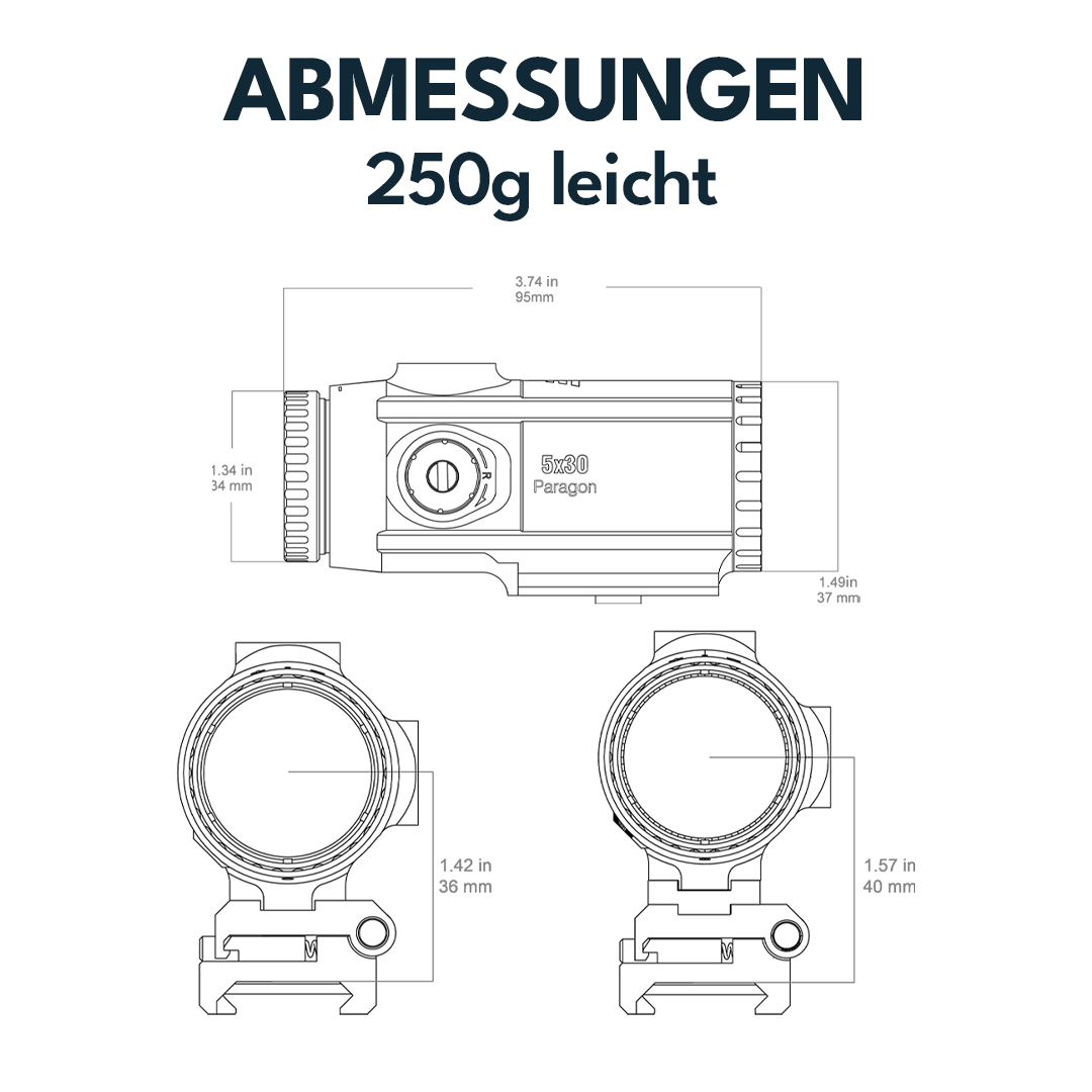 Vector Optics SCMF-34 Paragon 5x30 Vergrößerer Micro