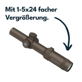 Vector Optics SCOC-55 Forester 1-5x24 FIBER FDE