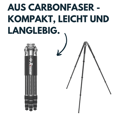 Vector Optics RSCF-T02 Rokstad 25-38cm Tripod Stativ aus Carbonfaser