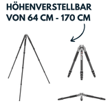 Vector Optics RSCF-T02 Rokstad 25-38cm Tripod Stativ aus Carbonfaser