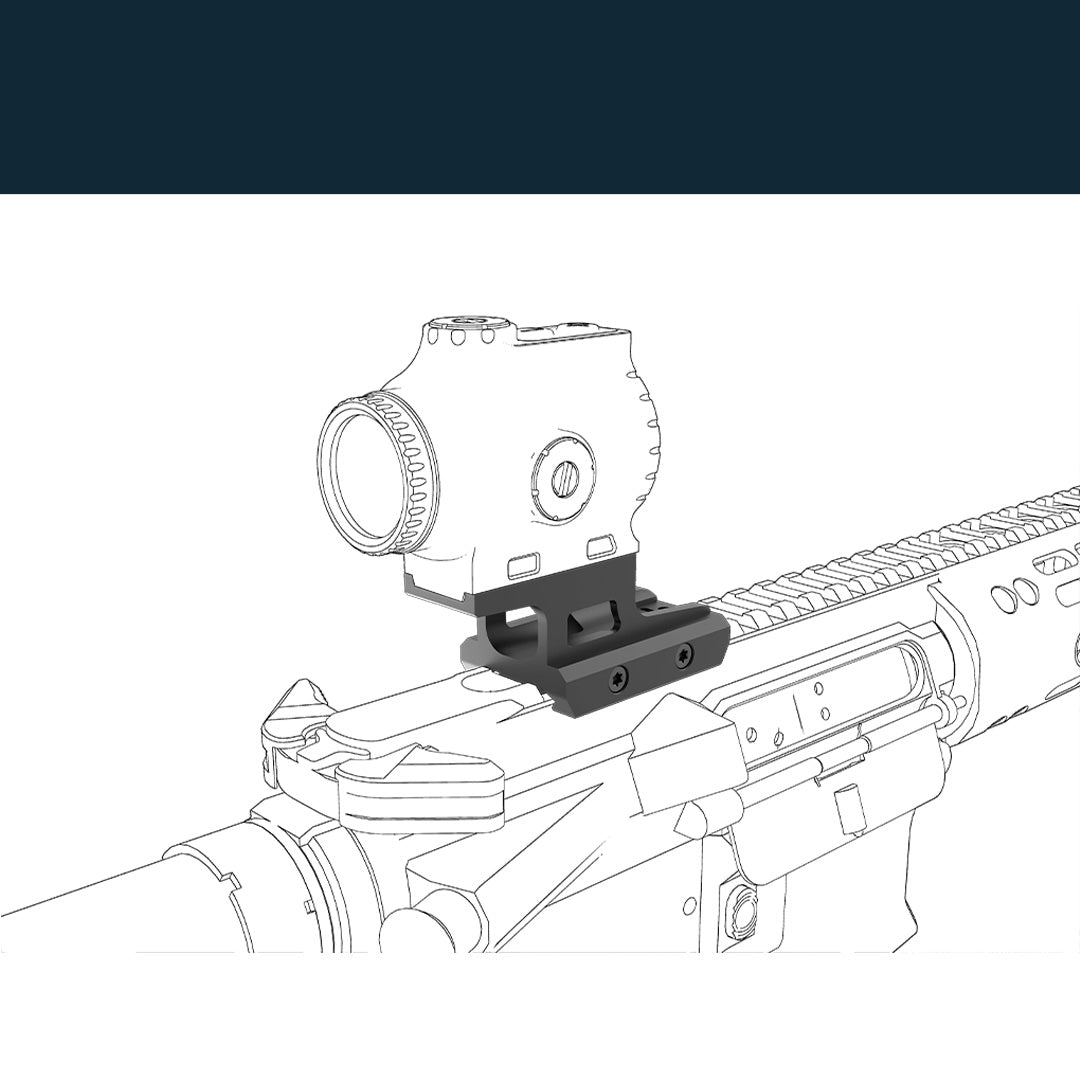 Vector Optics SCPSM-03 Cantilever Riser Mount für Paragon Prism Scopes