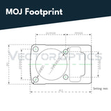 Vector Optics SCRDM-21 Montage für 21mm Picatinny Schiene passend für Mini-Reddot