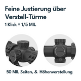 Victoptics OPSL122 S6 1-6x24 mit Blockmontage