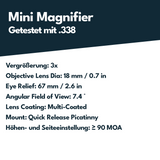 Vector Optics SCRMMK-01 Scrapper 1x25 MRT with Paragon 3x Magnifier Kit