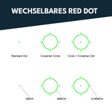 Vector Optics SCRD-GM75 Frenzy Plus FA 1x18x22 Enclosed Multi Reticle Green Dot