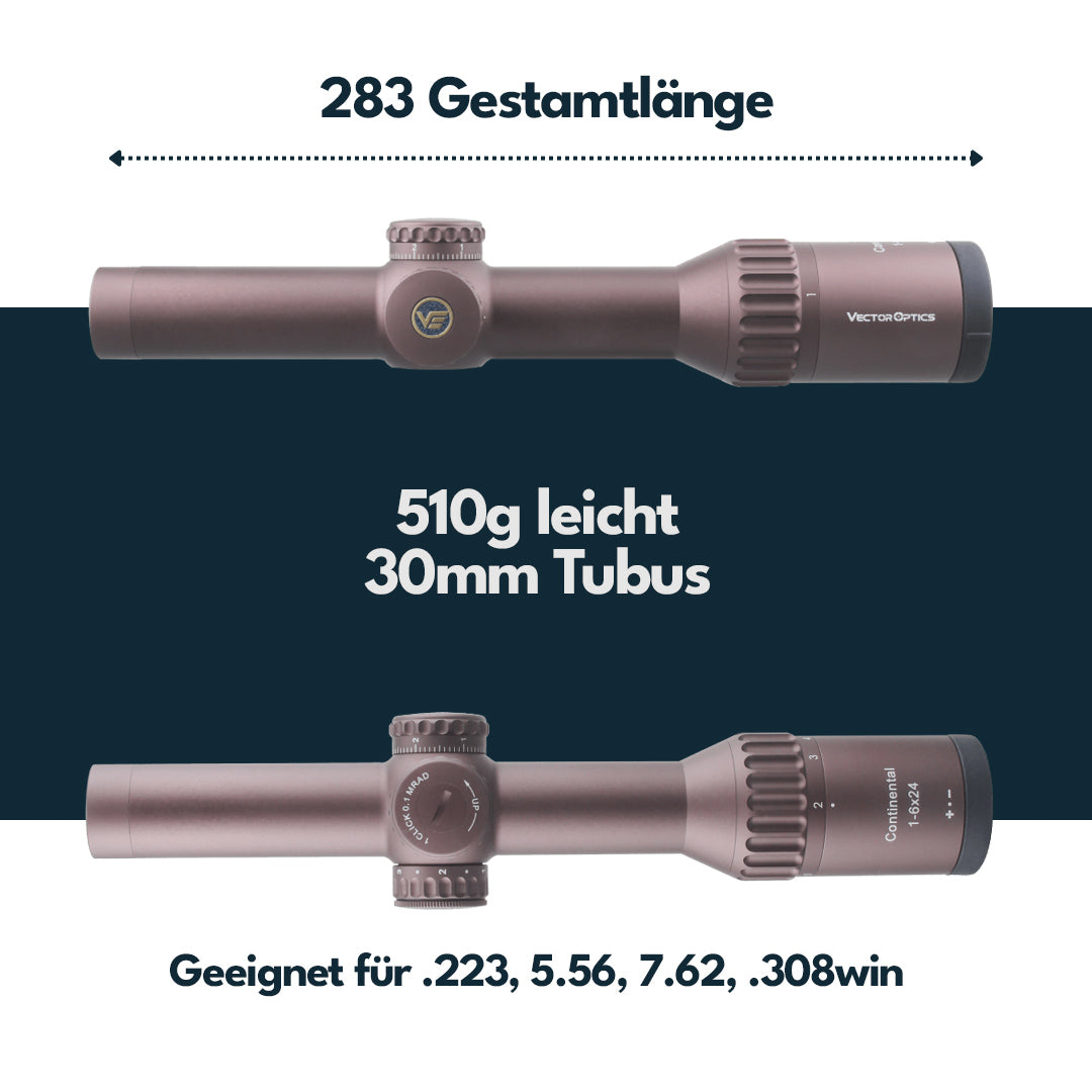 個人装備 Vector Optics 1.5-6x24 Coyote FDE Scope Victoptics S6 1-6x24 - COYOTE FDE [Vector Optics