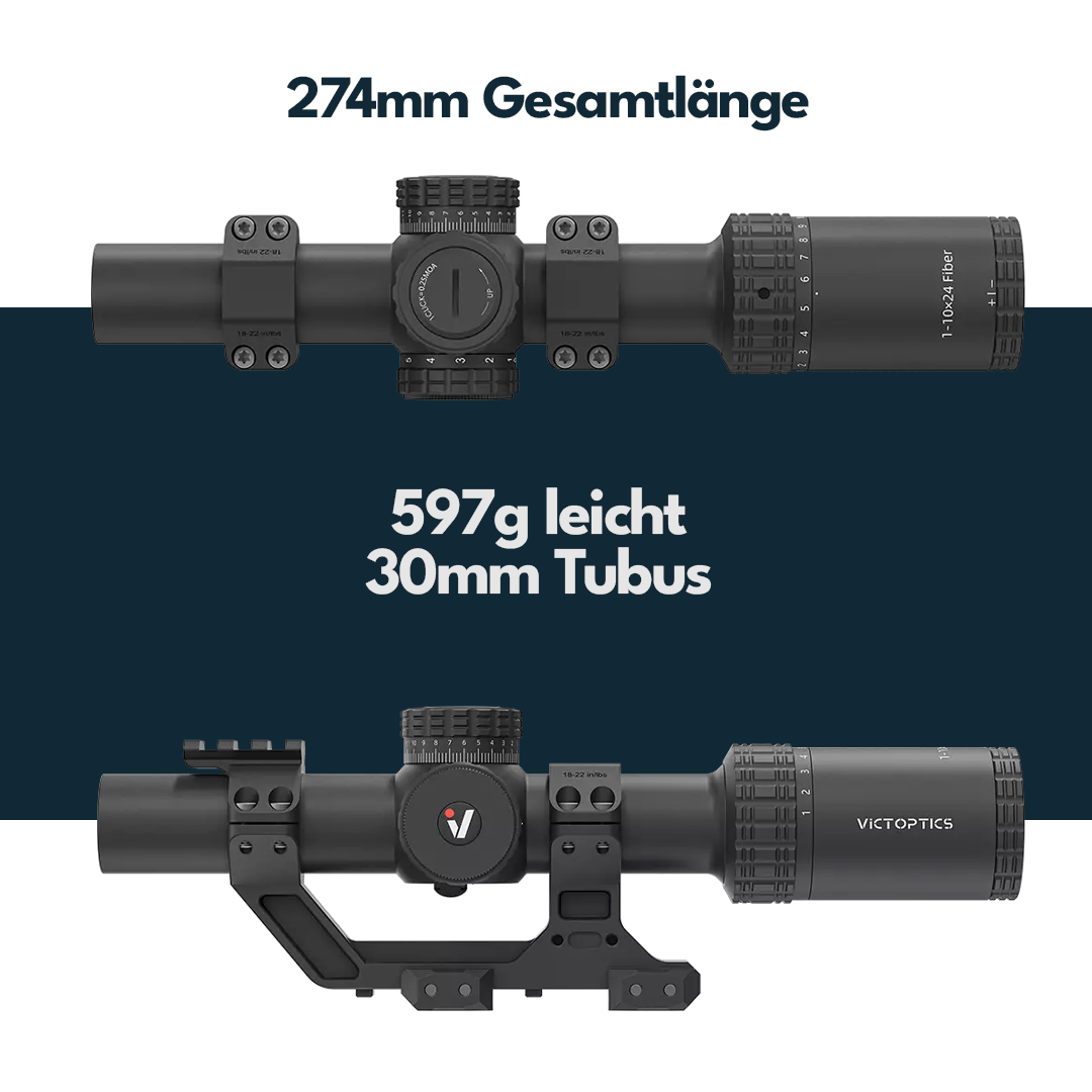 Victoptics OPSL139 S10 1-10x24I mit Blockmontage