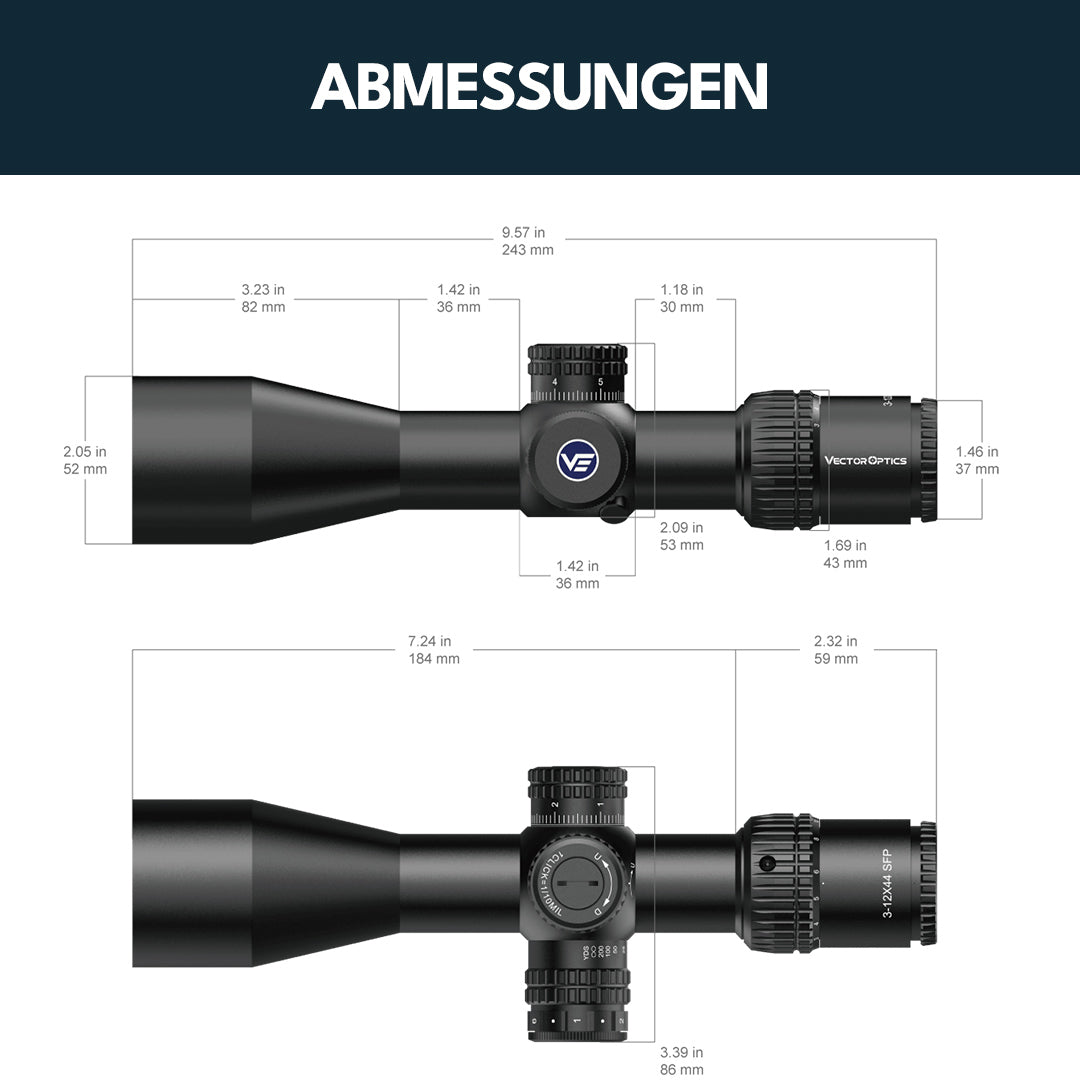 Vector Optics SCOM-40 Veyron 3-12x44IR