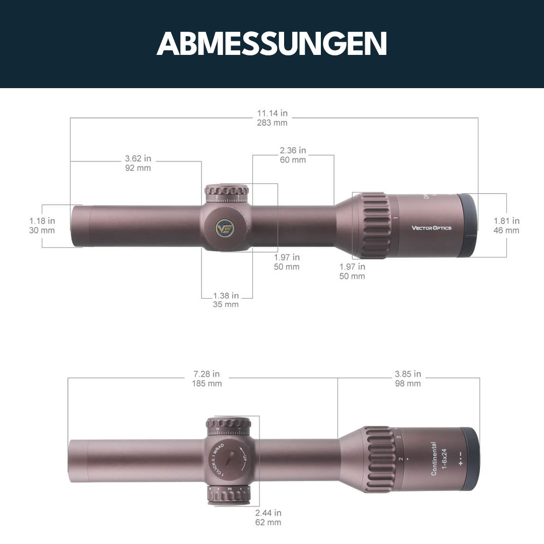 Vector Optics SCOC-34 Continental x6 1-6x24 Coyote FDE