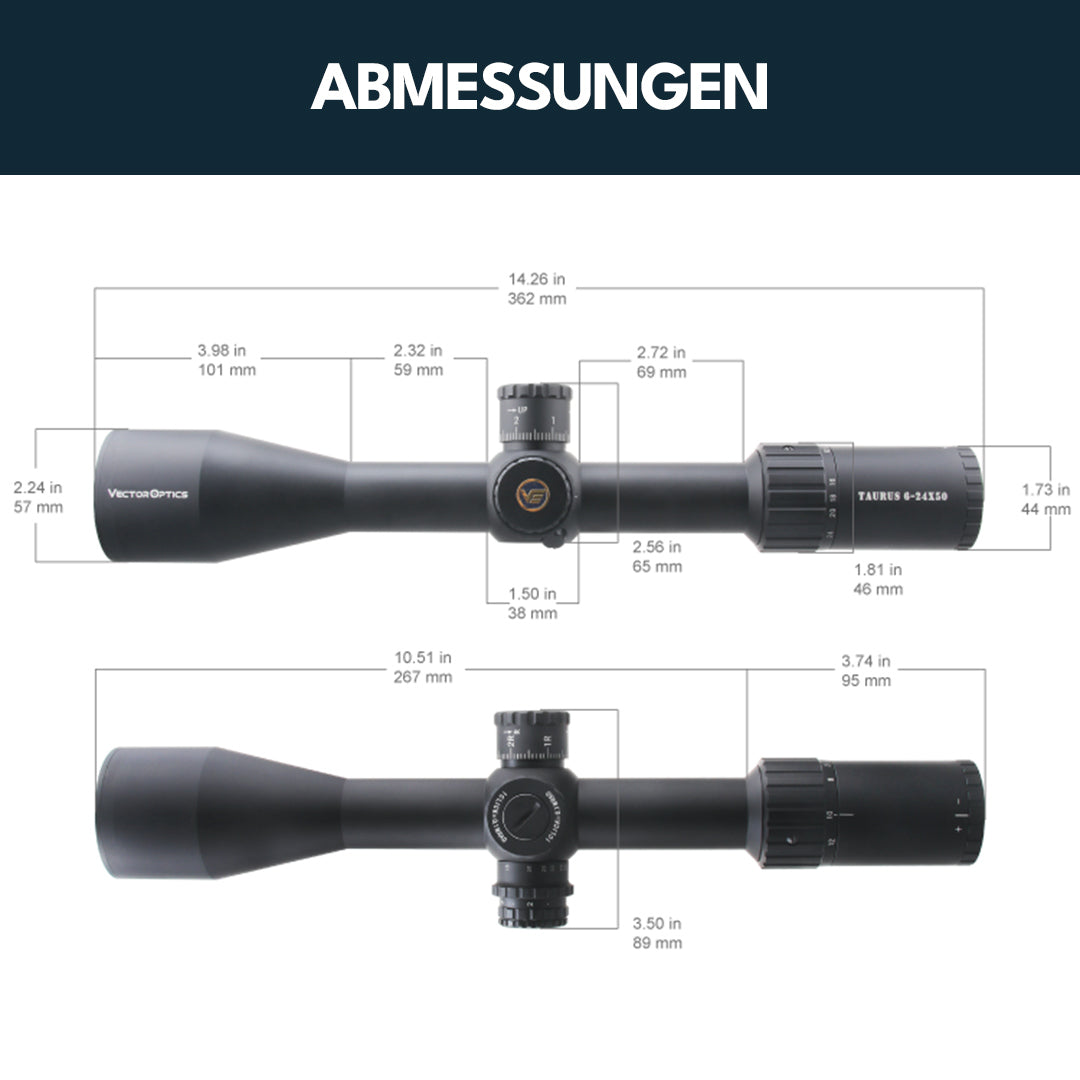 Vector Optics SCOL-46 Taurus 6-24x50SFP HD