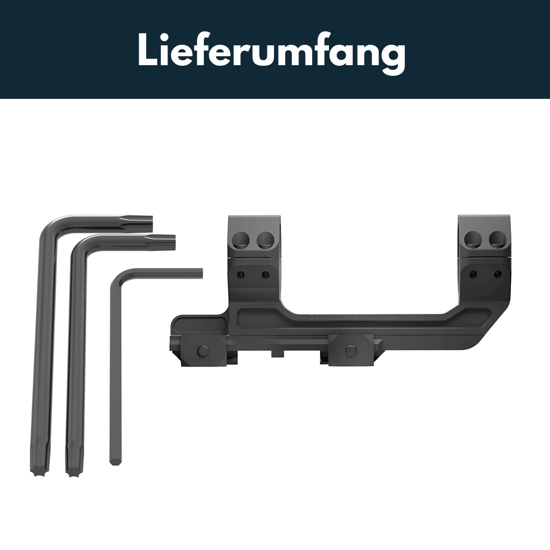 Vector Optics XASR-3037 Verstellbare Extended X-Akku Blockmontage für 39mm Tubus h=38mm