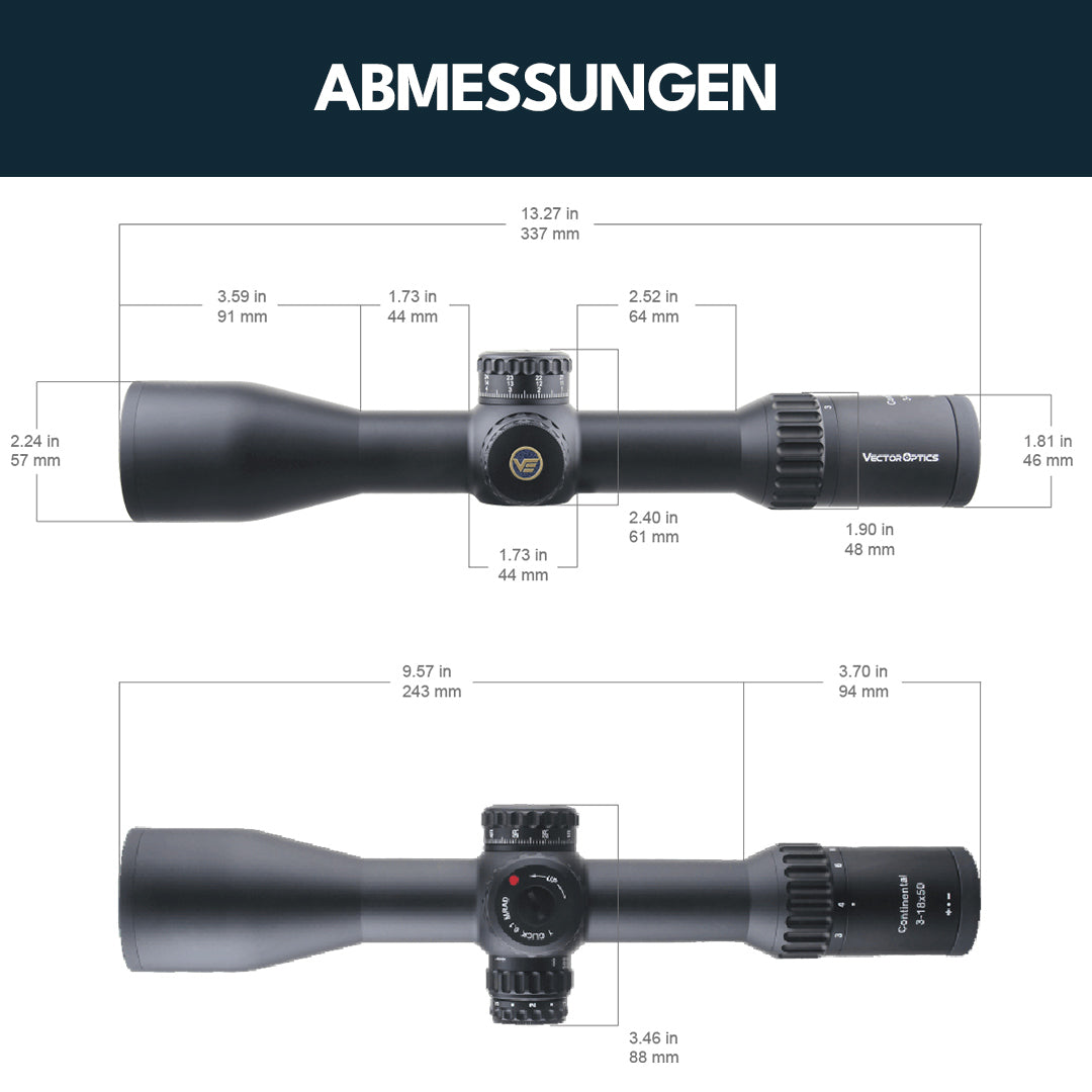 Vector Optics SCFF-43 Continental x6 3-18x50FFP