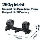 Vector Optics SCTM-60 X-Accu Blockmontage für 34mm Tubus, 21mm Picatinny, h=35mm