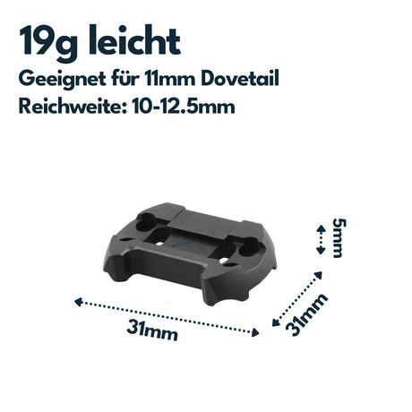 Vector Optics MAV-DL Montage für Aimpoint Micro Footprint, 11mm Dovetail, h=5mm