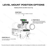 Vector Optics SCACD-19 Wasserwaage zur Montage an XASR Ringmontagen oder zum Auflegen