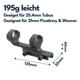 Vector Optics SCTM-63 Blockmontage für 25,4mm Tubus, 11mm Dovetail, h=38mm