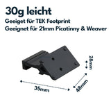 Vector Optics SCFRM-01 45° Montage mit TEK (Docter Sight) Footprint für 21mm Picatinny